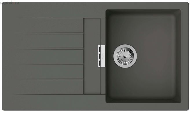 Кухонная мойка Hansgrohe S52 S520-F345 серый камень со смесителем Zesis M33 43356800