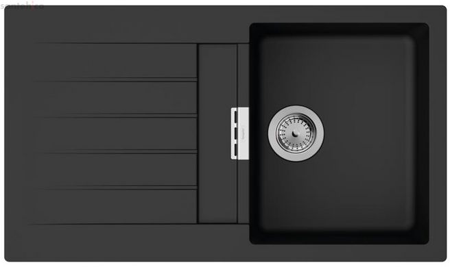 Кухонная мойка Hansgrohe S52 S52 S520-F345 чёрный графит со смесителем Zesis M33 43356670