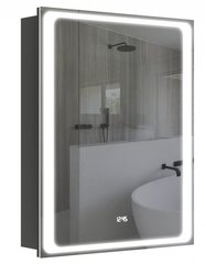 Зеркальный шкаф Aquarius Modena 60 см графит 70930203 с Led подсветкой