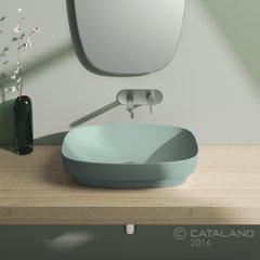 Раковина для ванної накладна Catalano Colori 60х38 (Зелений матовий) 160AGRLXVS