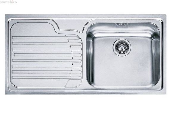 Кухонна мийка з сифоном нерж. GAX 611 полірована ліва Franke 101.0017.508