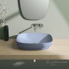 Раковина для ванної накладна Catalano Colori 60х38 (Блакитний матовий) 160AGRLXAS