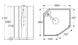 Душова кабіна Ido Showerama 10-5 Comfort 100x100 (Профіль - білий, скло - матове) 558.487.00.1