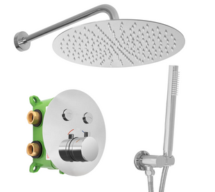Душовий гарнітур REA LUNGO MILER + BOX CHROME хром з термостатом REA-P6715