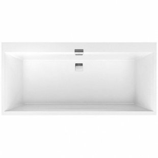 Ванна квариловая Villeroy & Boch Squaro Edge 180x80 с ножками и сифоном BQ180SQE2DV-01