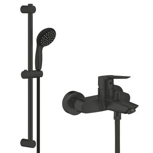 Змішувач для ванни з душовим гарнітуром Grohe QuickFix Start&Vitalio 100 Black UA30330702