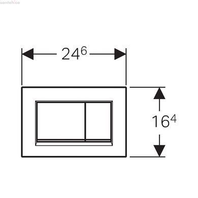 Панель змиву GEBERIT Sigma 30 115.883.KN.1