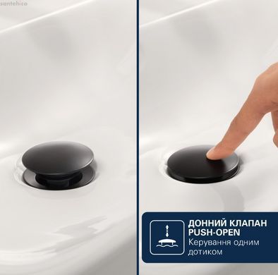 Смеситель для раковины Grohe Dice черный матовый 1018572430 с донным клапаном Push-Open