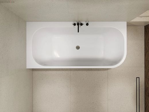Ванна зі штучного каменю Miraggio Maria R 186x87 білий глянцевий 8814823