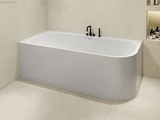Ванна зі штучного каменю Miraggio Maria R 186x87 білий глянцевий 8814823