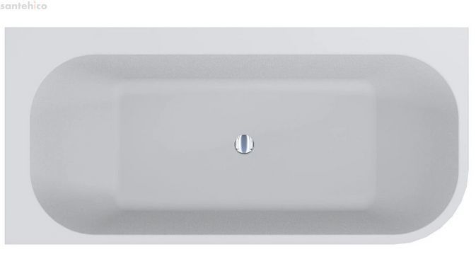 Ванна зі штучного каменю Miraggio Maria R 186x87 білий глянцевий 8814823