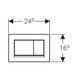 Панель змиву GEBERIT Sigma 30 115.883.KN.1