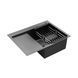 Кухонная мойка Kroner KRP Schwarze - 6350RHM PVD (3,0/1,0 мм) CV031323