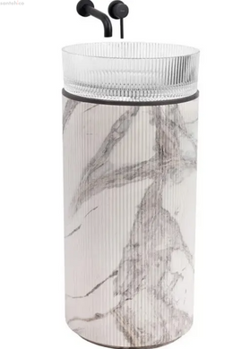Раковина накладная Rea Ingrid 40 см transparent REA-U0278