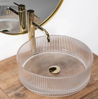 Раковина накладная Rea Ingrid 40 см transparent REA-U0278