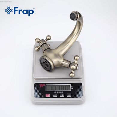 Змішувач для умивальника Frap F1019-4, бронза