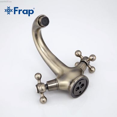 Змішувач для умивальника Frap F1019-4, бронза