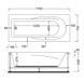 Ванна акрилова AquA PooL Nova 170х75 88A15317075