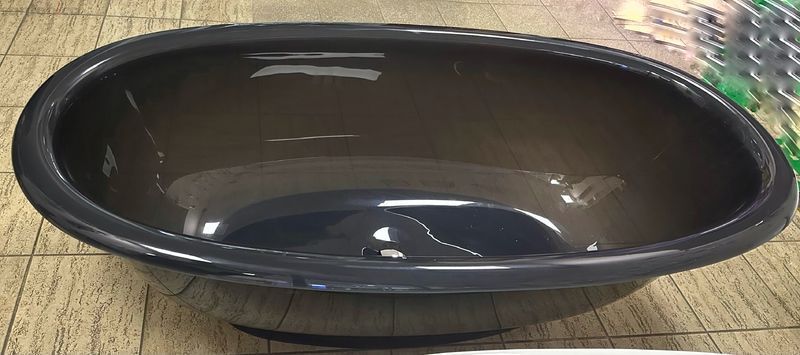 Ванна акрилова Veronis 170x80 чорний напівпрозорий VP-179