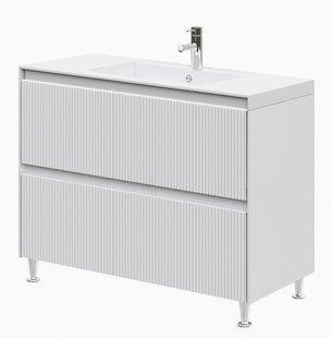 Тумба напольная Aquarius Apollo 80 см 70942867 с раковиной Lux (W)