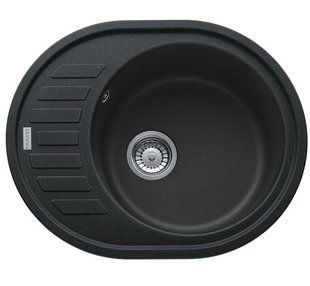 Кухонна мийка з сифоном граніт ROG 611-62 онікс Franke 114.0381.072
