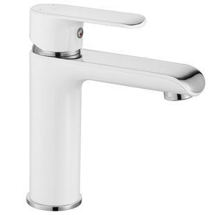 Смеситель для раковины (умывальника) REA BLOOM WHITE CHROM низкий REA-B9915