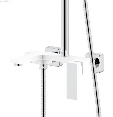 Душова система Qtap Gemini хром/білий QTGEM111CRW45687
