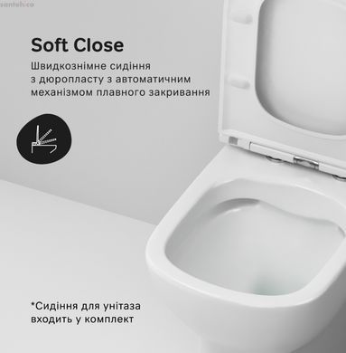 Унітаз для підлоги Am.Pm Pride FlashClean CPA8900SC з сидінням Soft Close