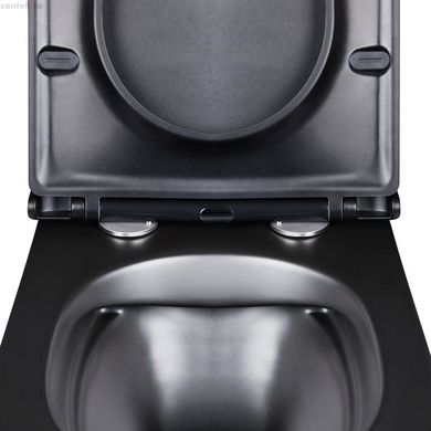 Інсталяція Grohe Rapid SL 3884000G з клавішею Skate Cosmopolitan чорною матовою + Унітаз підвісний Qtap Virgo чорний матовий QT1833051ERMB з сидінням Soft Close