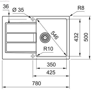 КУХОННА МИЙКА FRANKE SIRIUS 2.0 S2D 611-78 БЕЖЕВИЙ 143.0671.744