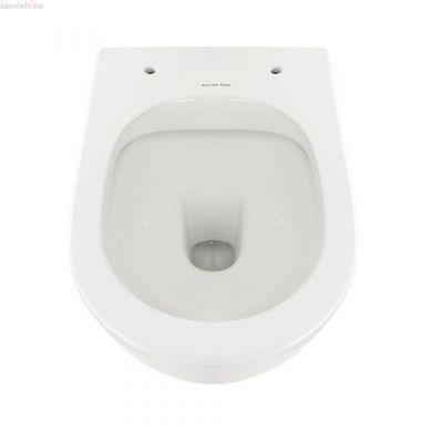 Інсталяція Geberit Duofix 3 В 1 458.126.00.1 з клавішою Geberit Delta51 115.119.DW.1 + Унітаз підвісний Koller Pool Round Rimless RN-0520-RW з сидінням Soft Close