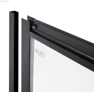 Душова кабіна Qtap Pisces 90-105x90-105 (Профіль - чорний, скло - прозоре) LA109-11SC5