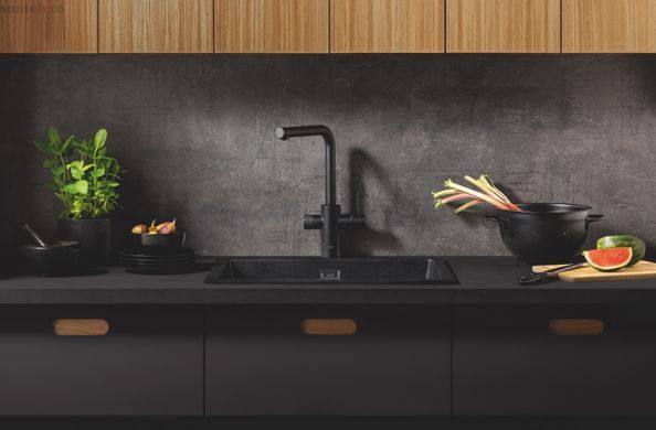 Смеситель для кухни Grohe Blue Pure Minta черный матовый 30590KF0 под фильтрованную воду