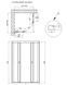 Душова кабіна Qtap Pisces 90-105x90-105 (Профіль - чорний, скло - прозоре) LA109-11SC5