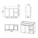 FLY комплект меблів 90см, білий: тумба напольна, 2 ящика, 1 дверця, корзина для білизни + умивальник накладний арт RZJ910