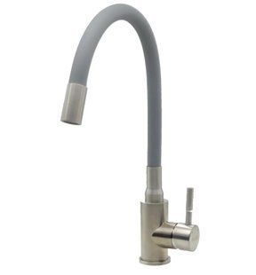Змішувач для кухні Fabiano FKM 56 SS Flex Inox (Grey) сірий 8232.401.1447