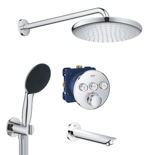 Душевая система скрытого монтажа Grohe QuickFix Grohtherm SmartControl + Vitalio Start 250 хром UA202802R3