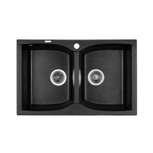 Мийка CORDOBA black shine (780*500mm.) 1201