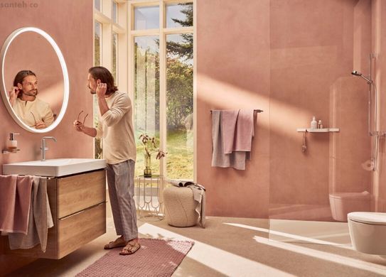 Смеситель для раковины Hansgrohe Tecturis S 210 Fine CoolStart хром 73360000 с донным клапаном push-open