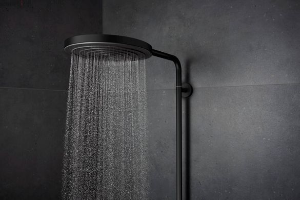 Душова система з термостатом Hansgrohe Pulsify S EcoSmart чорний матовий 24237670
