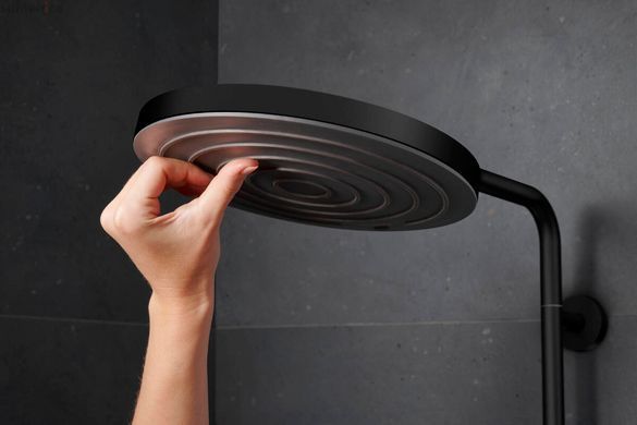 Душова система з термостатом Hansgrohe Pulsify S EcoSmart чорний матовий 24237670