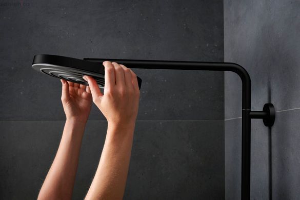 Душова система з термостатом Hansgrohe Pulsify S EcoSmart чорний матовий 24237670
