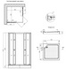 Душевая кабина Agua Elposo-Q.S.F.D.90x90 (Профль - сатин, стекло - матовое) CV031236
