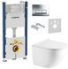 Інсталяція Geberit Duofix 458.178.21.1 4 в 1 + Унітаз підвісний Koller Pool Round Rimless RN-0490-RW із сидінням Soft Close