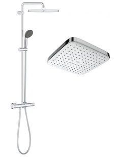 Душевая система с термостатом Grohe QuickFix Vitalio Start System 250 Cube хром 26696000