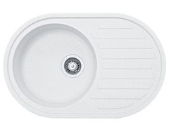 Кухонна мийка з сифоном граніт ROG 611 білий Franke 114.0381.062