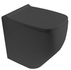 Унитаз напольный AXA White Jam черный матовый 3312607 с сиденьем Soft Close