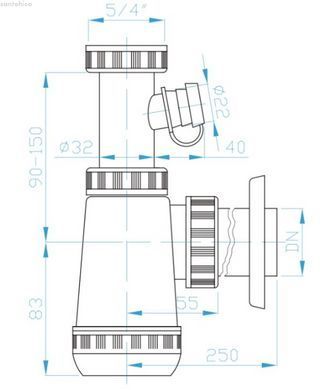 Сифон для раковини Devit DV15330