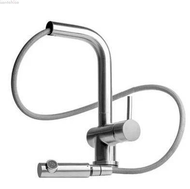 Смеситель для кухни Fabiano FKM 46P SS Inox нержавеющая сталь 8232.401.0193