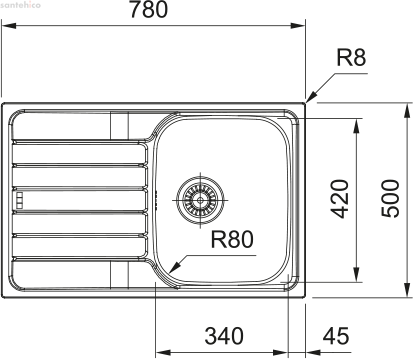 Кухонная мойка Franke Spark SKL 611-79 декор 101.0716.715